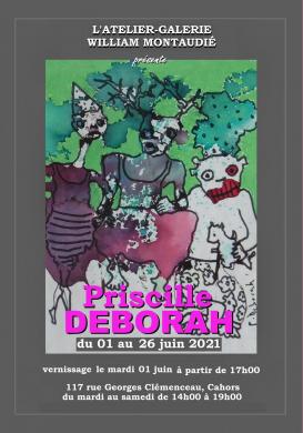 Affiche expo Priscille Deborah