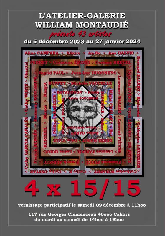 Affiche expo 4x15/15 2023-2024
