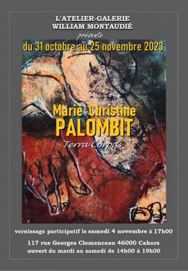 Affiche expo Marie Christine Palombit