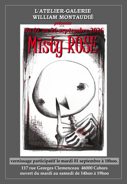 Affiche expo Misty Rose