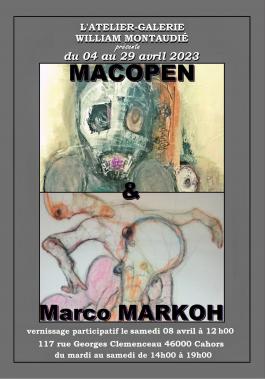 Affiche expo Macopen & Marco Markoh
